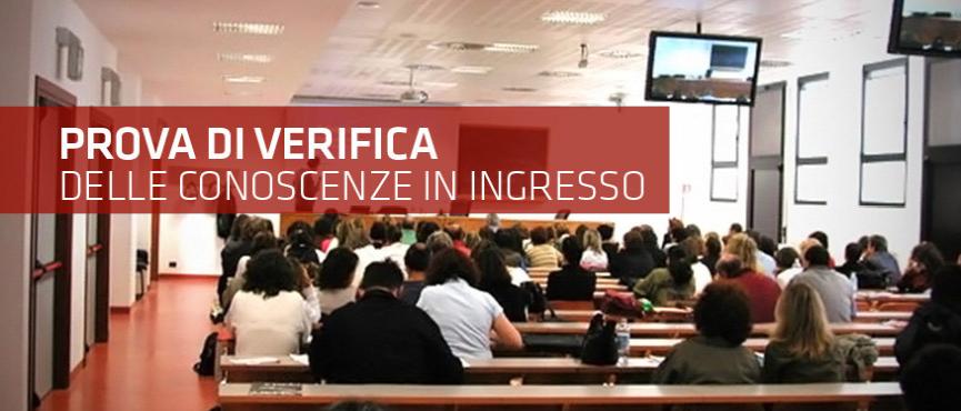 Prova di verifica delle conoscenze in ingresso